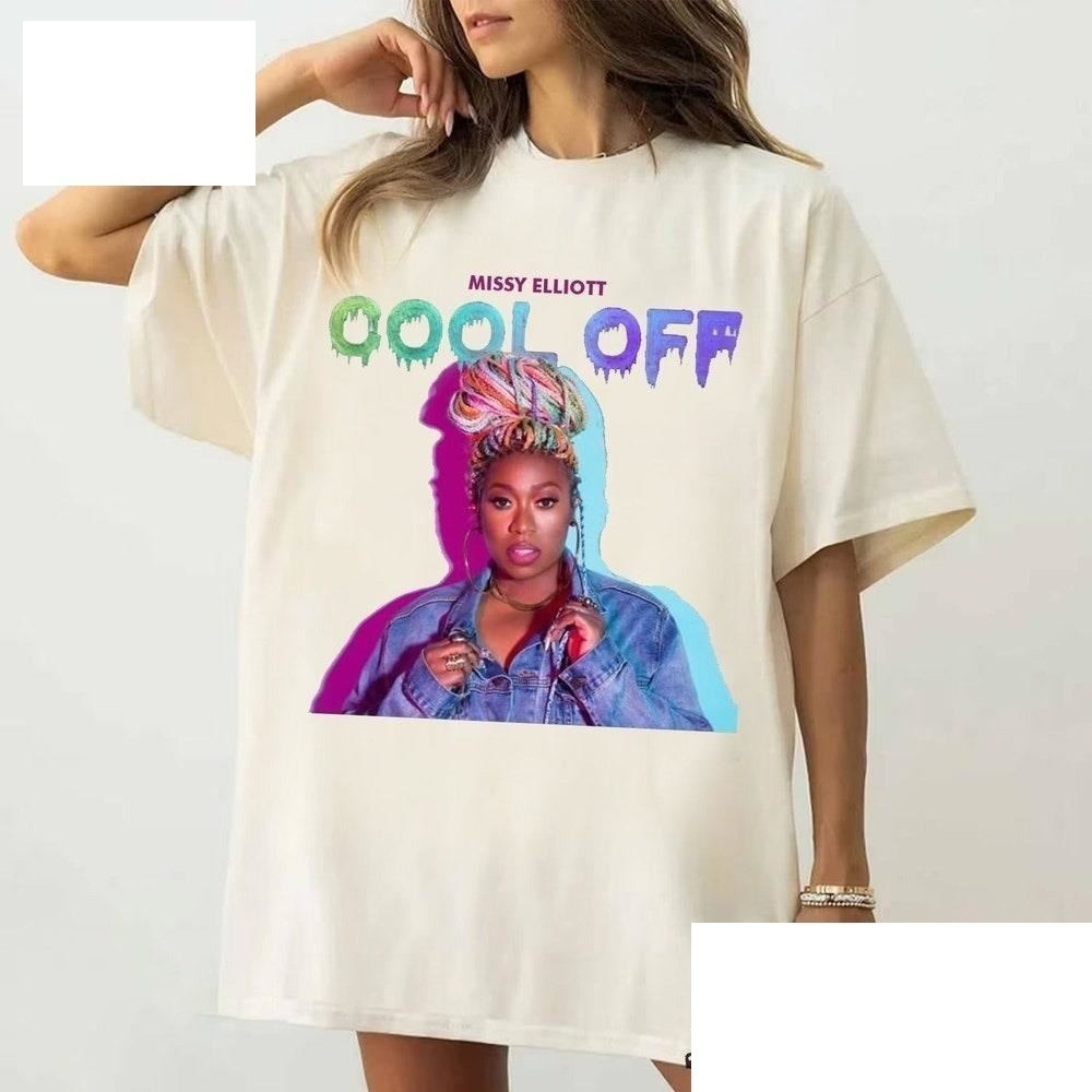 Missy Elliott Cool Off Album T-Shirt Out Of This World Tourwhite Shirt